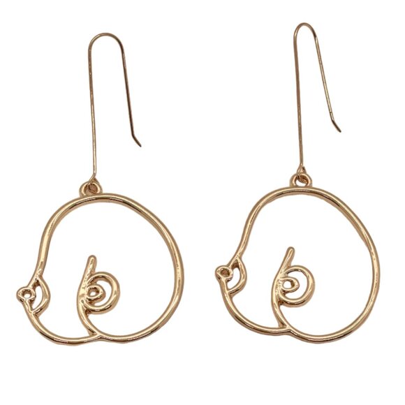 ⭐️❤️ FREE Boob Breast Female Peasant Hipster Hippie Art Deco Boho Body Earrings - Picture 1 of 5